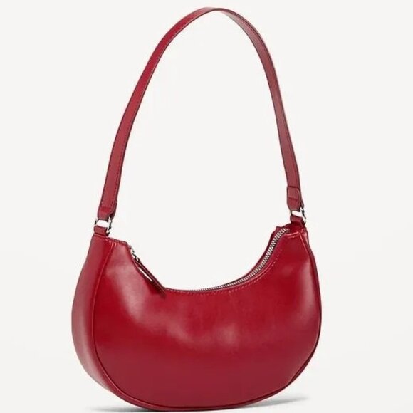 Old Navy Handbags - Old Navy Crescent Shoulder Bag, OS, Red